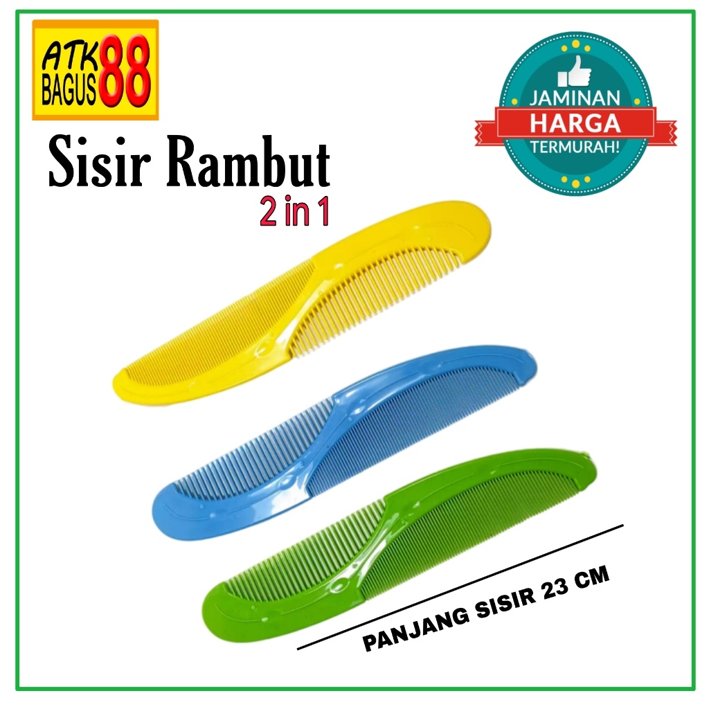 Sisir 2 in 1 Halus kasar Besco-1pcs