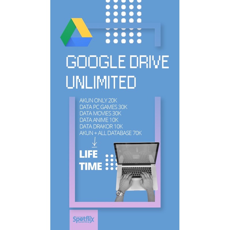 Google drive Unlimited LIFETIME + DATABASE
