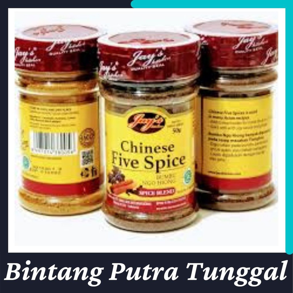 

Jays Chinese Five Spice / Bubuk Lima Rempah / Bubuk Ngo Hiong 50gr