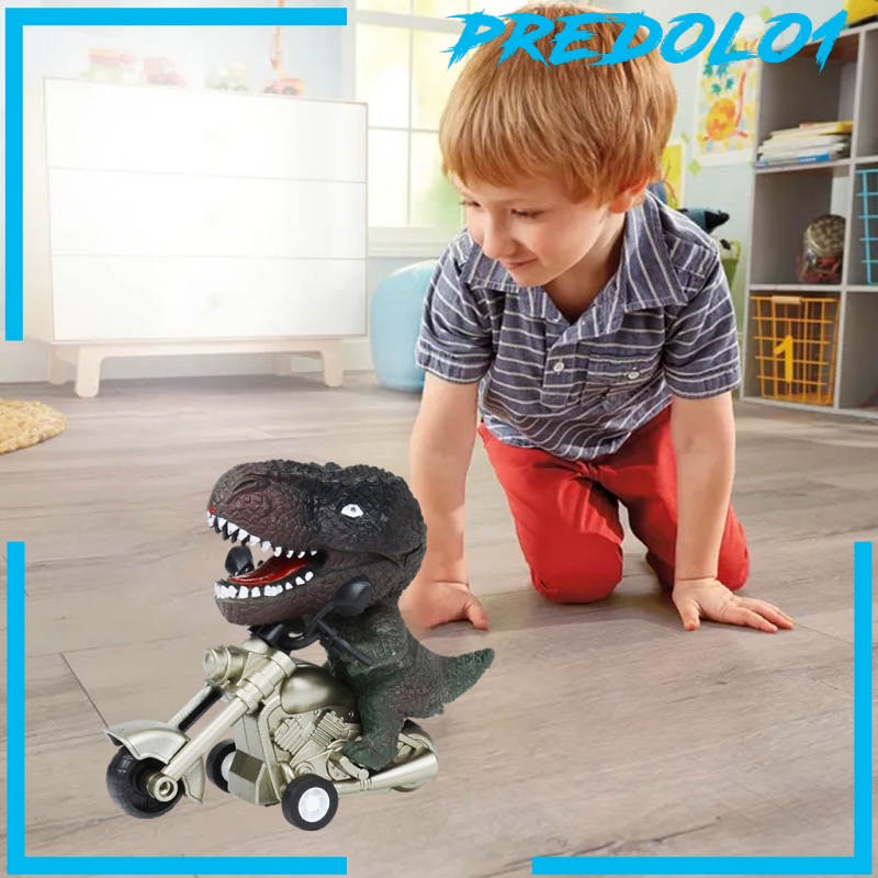 (Predolo1) Mainan Motor Dinosaurus Pull Back Bahan Plastik Untuk Anak Perempuan