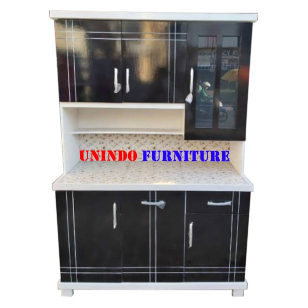 LEMARI DAPUR KITCHEN SET KAYU 3 PINTU HITAM