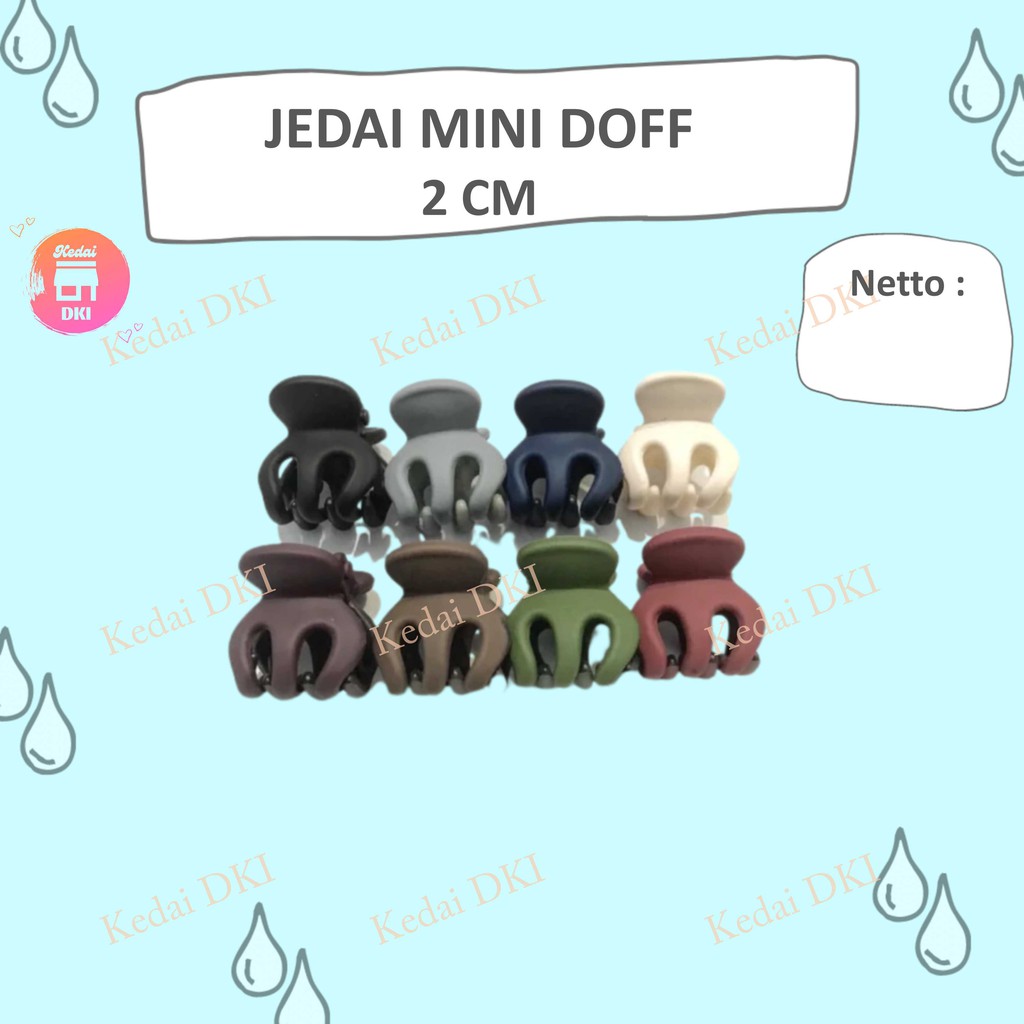 Jual Jedai Cakar Mini Jedai Mini Doff Ori Import Korea Jepit Rambut