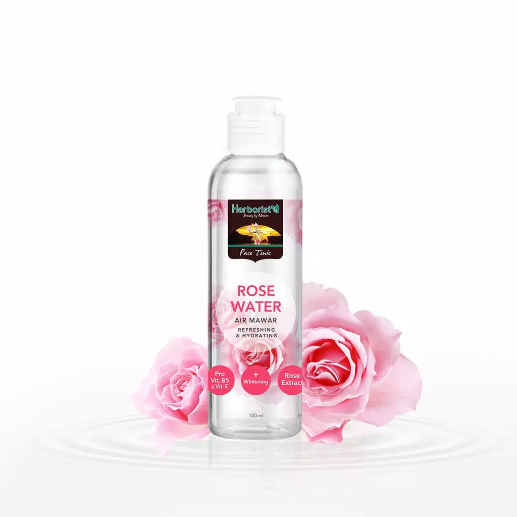 HERBORIST Rose Water / Cleansing Milk - Facial Wash - Sleeping Mask Air Mawar 100ml