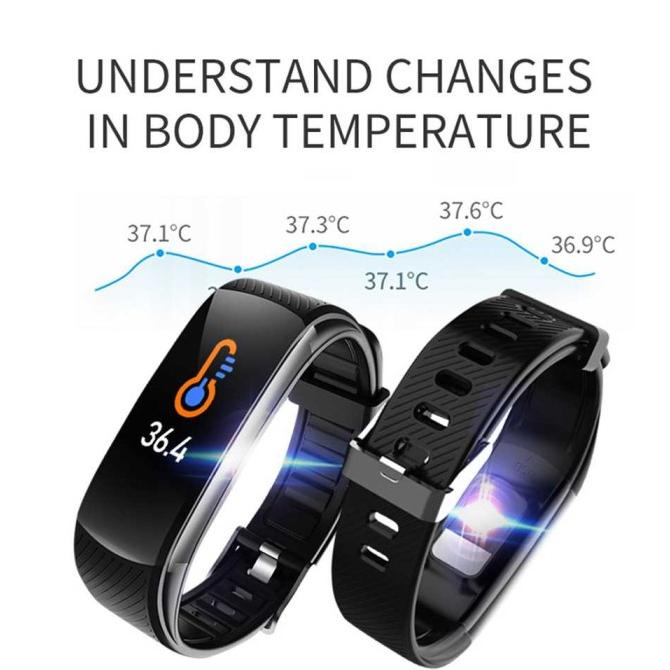 SKMEI Smartwatch Suhu Tubuh Oksigen Darah Tekanan Darah Olahraga-C6T