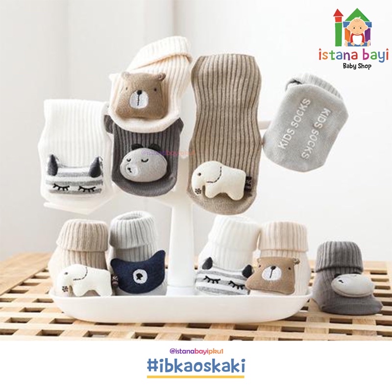 Carterlove Kaos Cute Animal 3D / Kaos Kaki Bayi