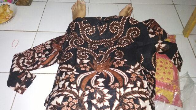 Ms Sarimbit Gamis Batik Mix Brukat (krisna Couple)