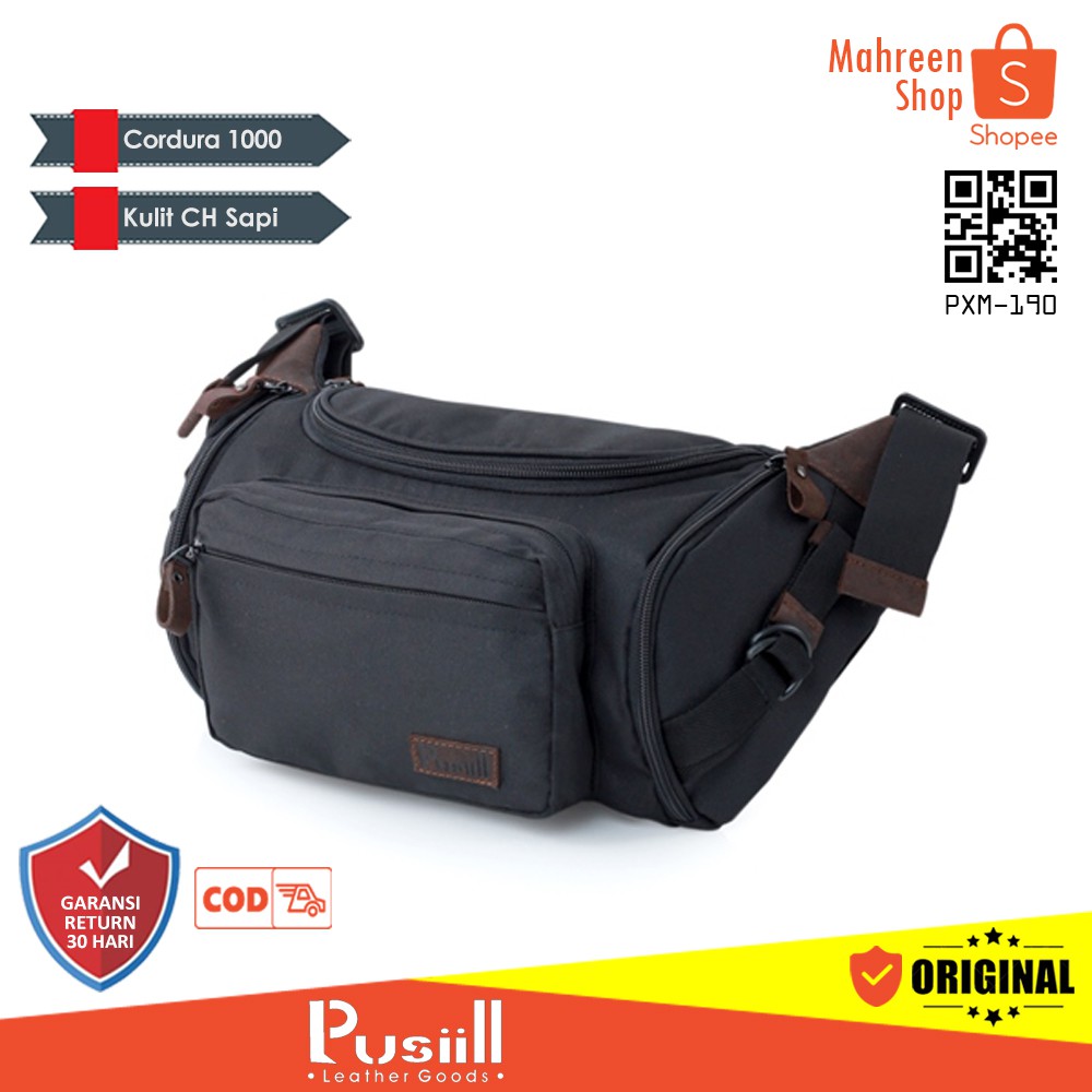 Tas Waistbag Tas Selempang Pria Premium Kulit Original Pusiill | XM 190