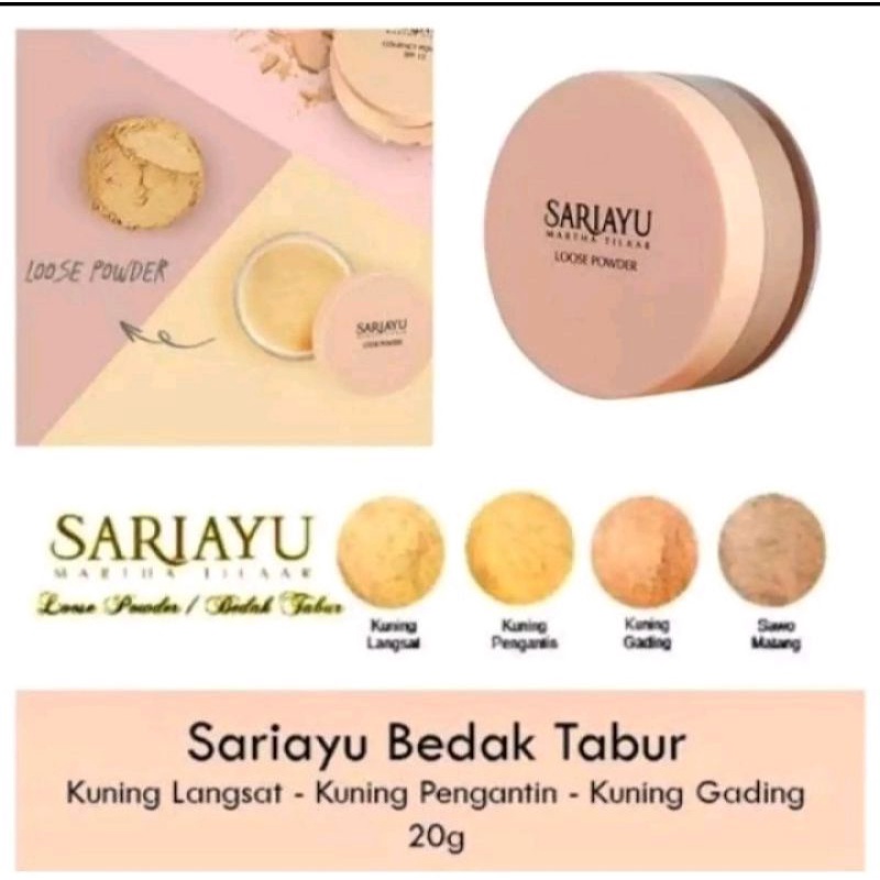 SARIAYU BEDAK TABUR(LOOSE POWDER) Kuning Langsat