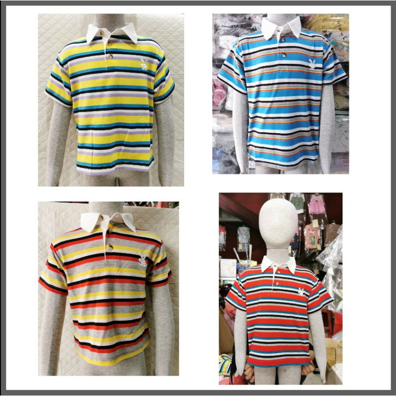 Baju kaos anak salur laki laki 2-6 thn Baju oblong anak cowok katun Pakaian anak laki laki murah