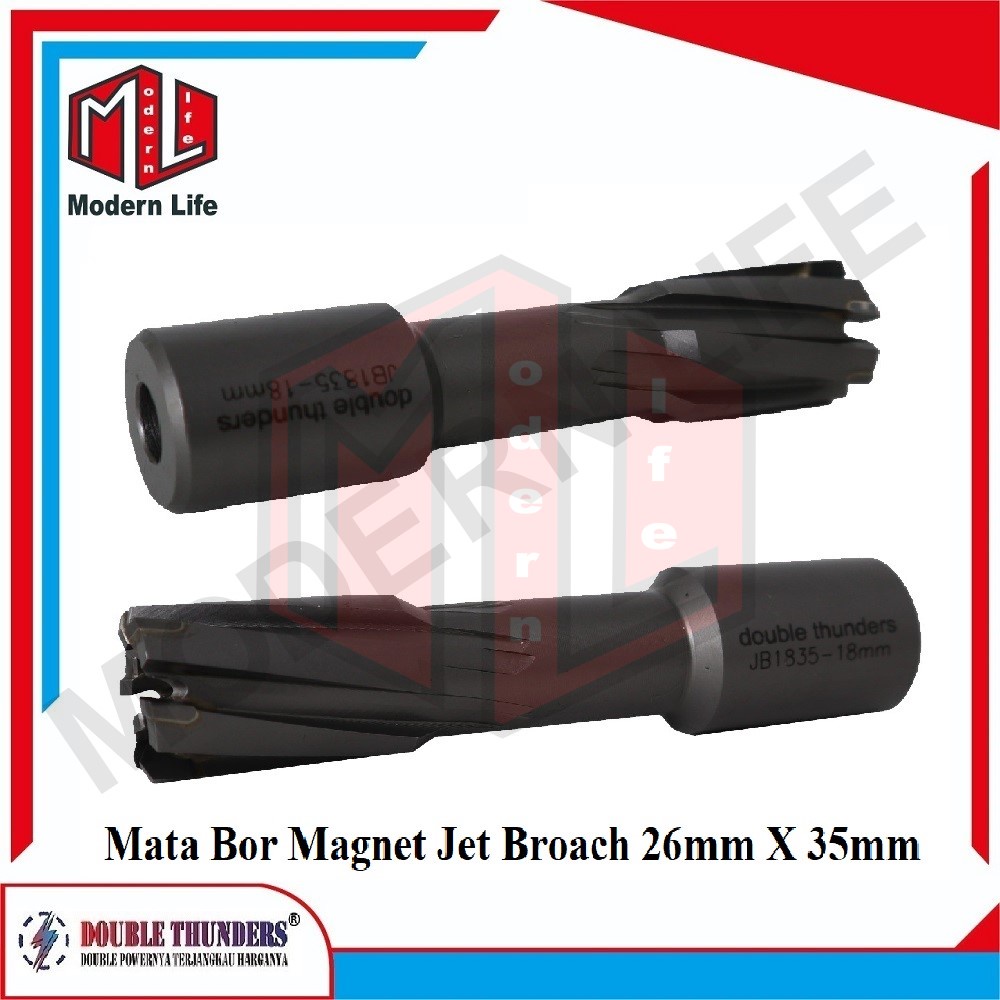 Mata Bor Magnet Jet Broach Jetbroach TCT Cutter 26mm X 35mm ORIGINAL