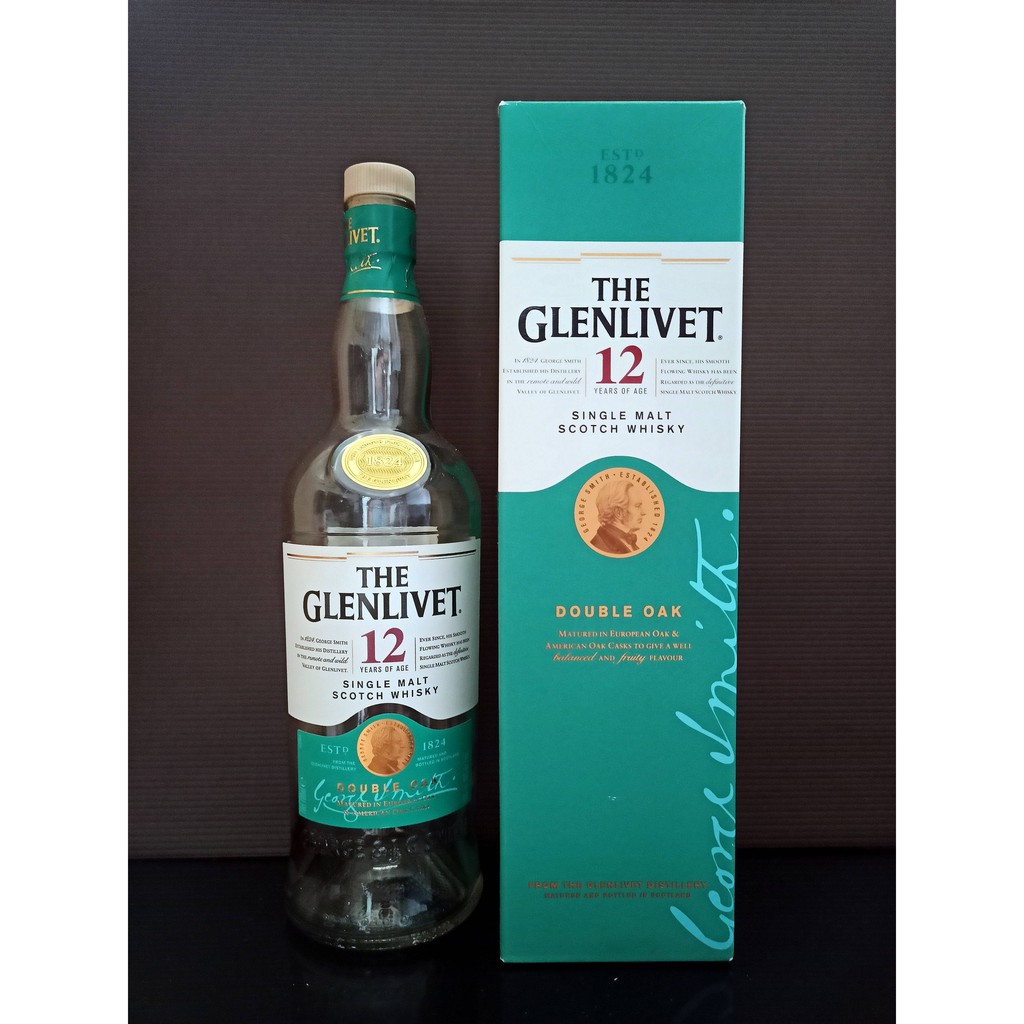 Botol bekas miras The Glenlivet 12 + Dus