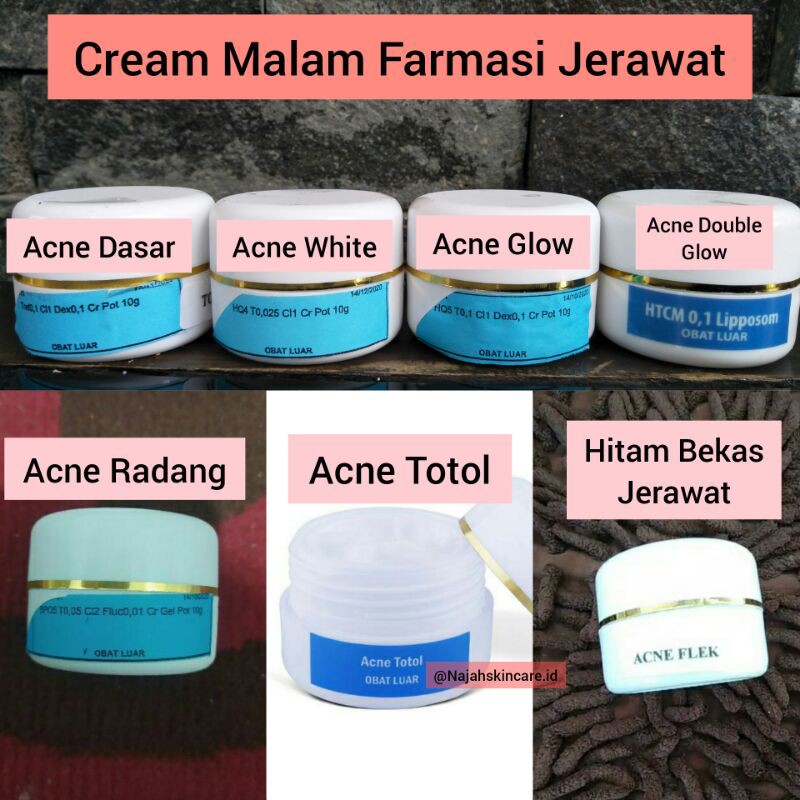 cream jerawat/cream jerawat farmasi/cream malam jerawat farmasi