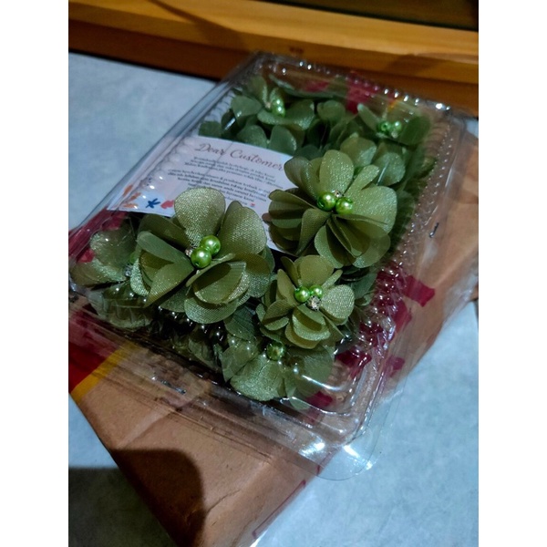 Aplikasi Bunga 3D organza | aplikasi bunga organza | bunga 3d | aplikasi bunga kebaya | dress | hias