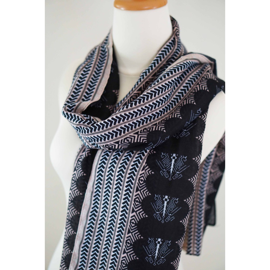 Selendang Motif Unik 01 Ukuran Besar | Scarf | Syal | Shawl | Pasmina | Pashmina | Souvenir | Gift-4