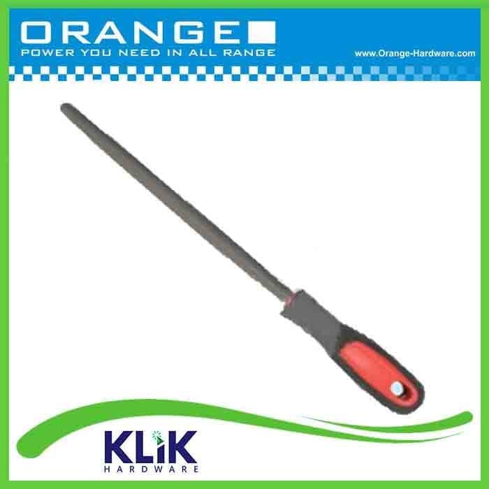 Orange Kikir Besi Segitiga 6 Inch 150 mm Bastard Triangle Files