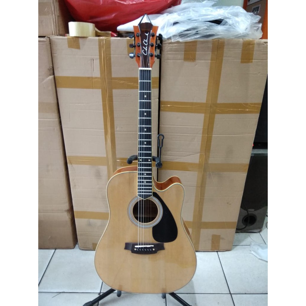 [KHUSUS GOSEND] Gitar Akustik Merk Cole Clark Jumbo Cyprus Trusrod Murah Jakarta