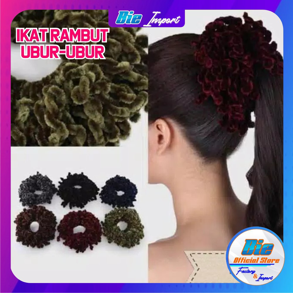 Ikat Rambut Ubur Ubur Jumbo Kunciran Hijab Cepol Aksesoris Jilbab Murah-6