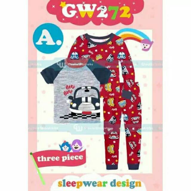 [BUBUBEBI] Setelan 3pcs GW 272 Police Car