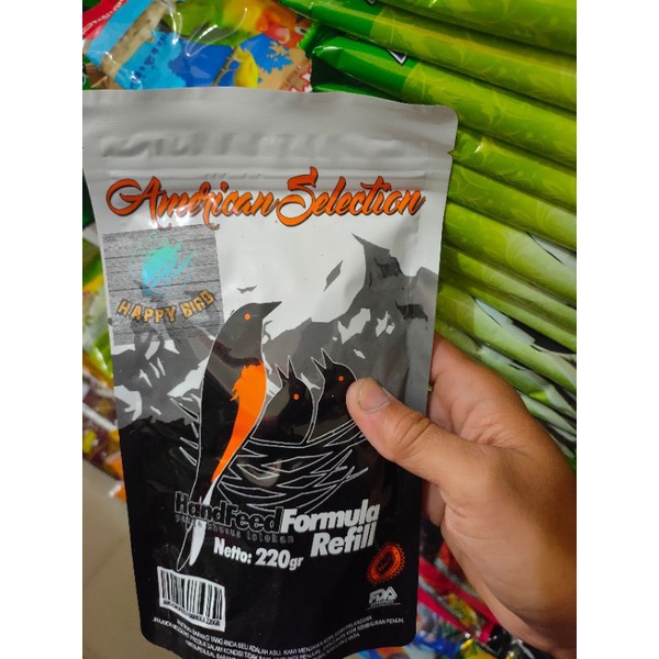 AMS AMERICAN SELECTION 220 HANDFEED FORMULA PAKAN LOLOHAN BURUNG MURAI