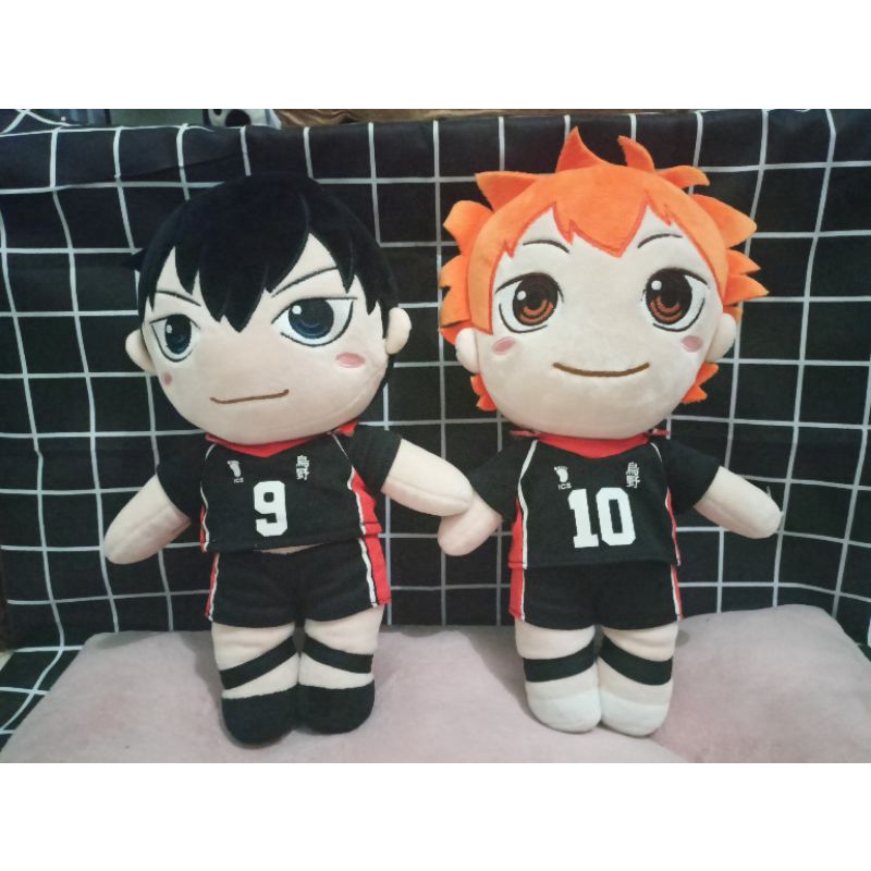 (boneka pl) Sepasang Anime Haikyuu Kageyama Tobio dan Hinata Shoyo ori