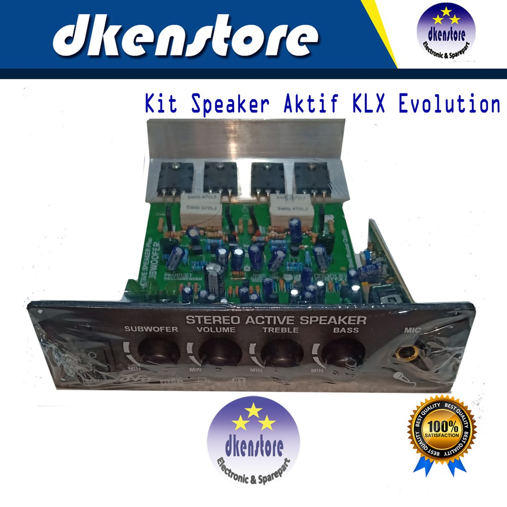 Kit Speaker Aktif KLX plus Subwoofer dan Mic Evolution