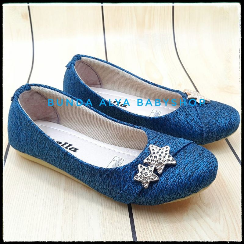 Sepatu Anak Perempuan Usia 1 2 6 Tahun BIRU Size 22 - 35 - Sepatu Pesta Anak Perempuan Casual