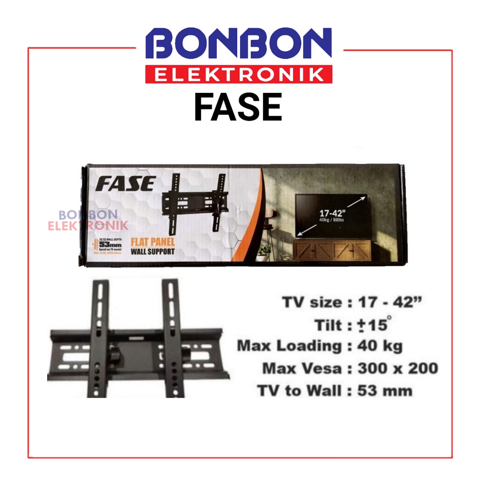 Fase BRACKET LED LCD TV 17&quot; - 42&quot; / Breket