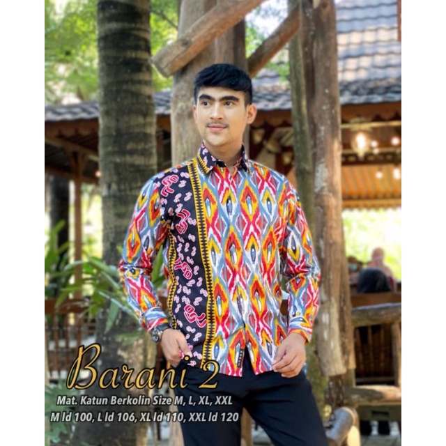 BATIK KODE BARANI 2 | LONTARA | Kemeja Batik Pria By BATIK LANANG - Kemeja Batik Khas Makassar