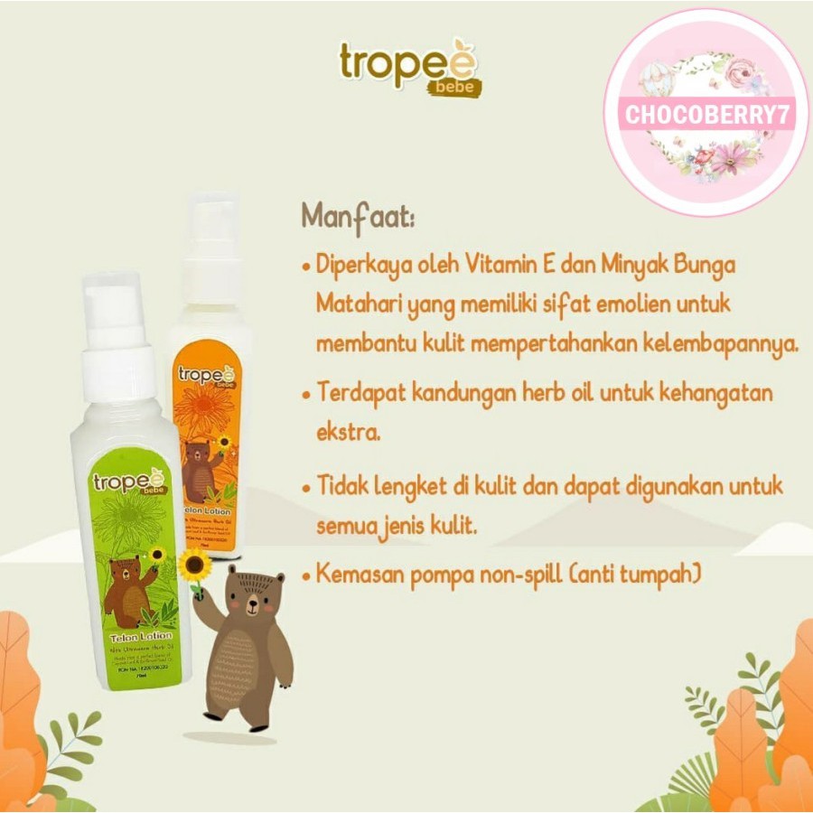 Tropee Bebe Telon Lotion Bayi Lotion Anak Telon Trope Bebe