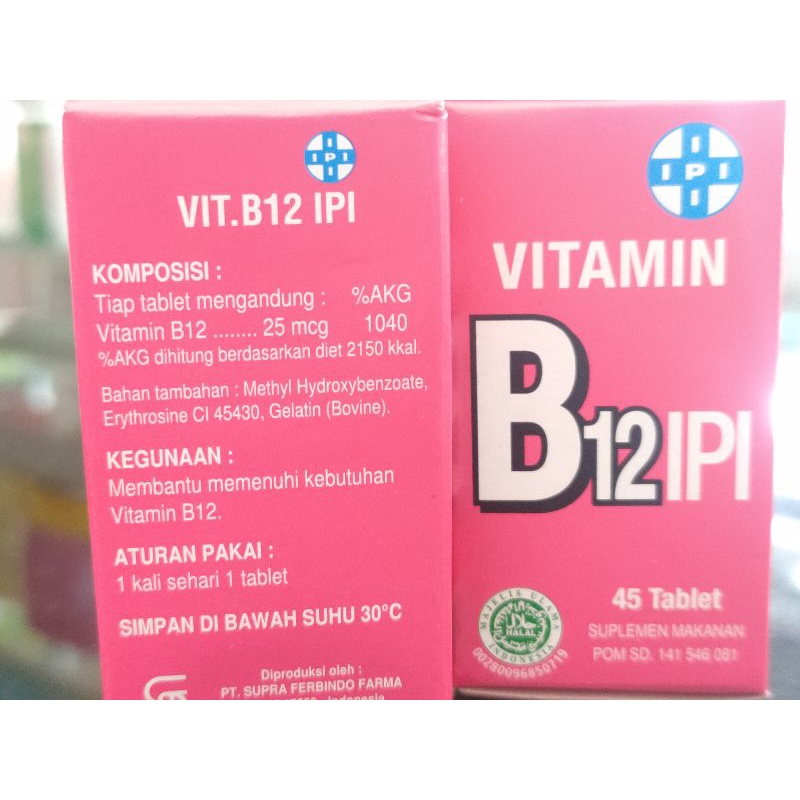 VITAMIN B12 IPI ISI 45 TABLET B 12