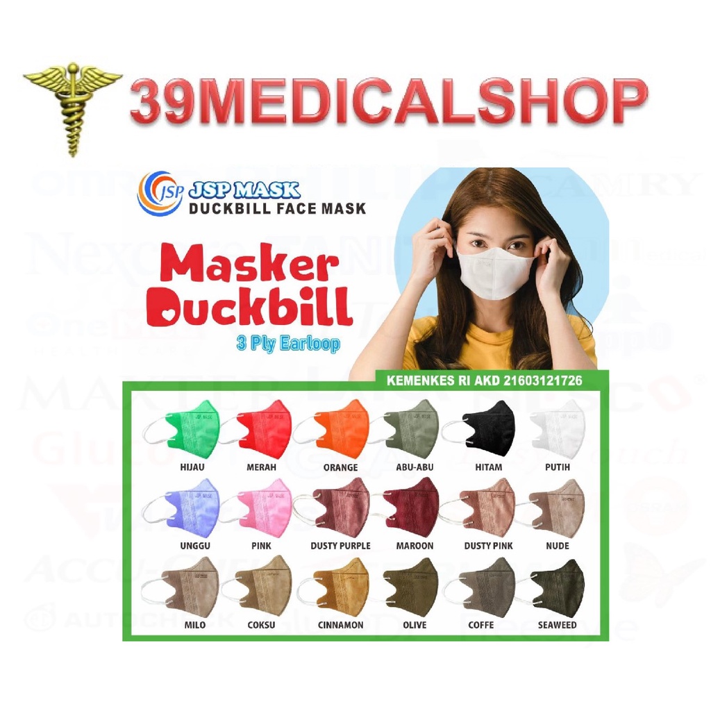 MASKER DUCKBILL JSP SM11 (1 BOX ISI 50) - MASKER JSP DUCKBILL