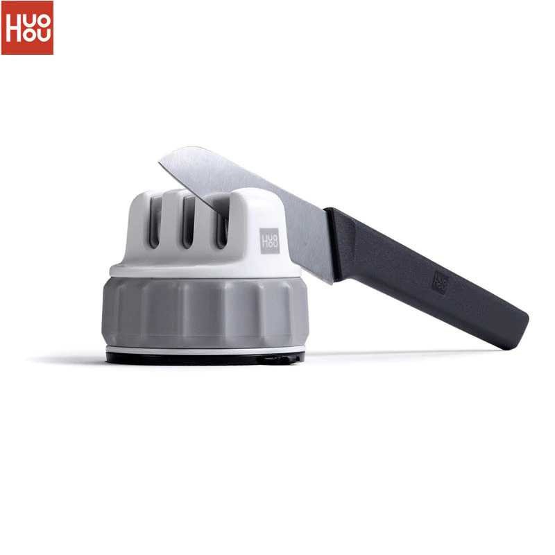 Termurah ! Xiaomi Huohou Pengasah Pisau Sharpener Whetstone 3 Grind Wheel HU0066