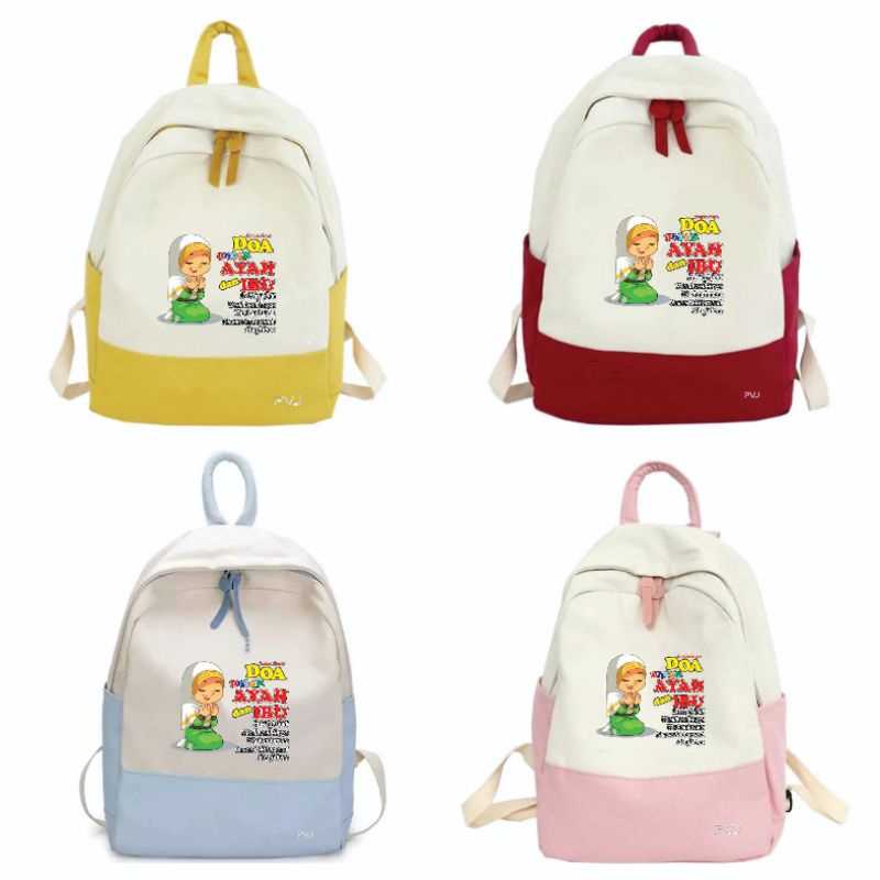 Tas Anak Perempuan Muslimah Kids Backpack School PVJ