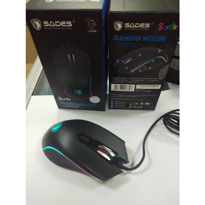 Sades Mouse Gaming USB Scythe