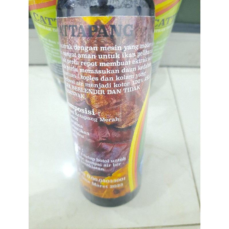 Vitamin ikan CUPANG EXTRA DAUN KETAPANG MERAH CATTAPANG 250ML