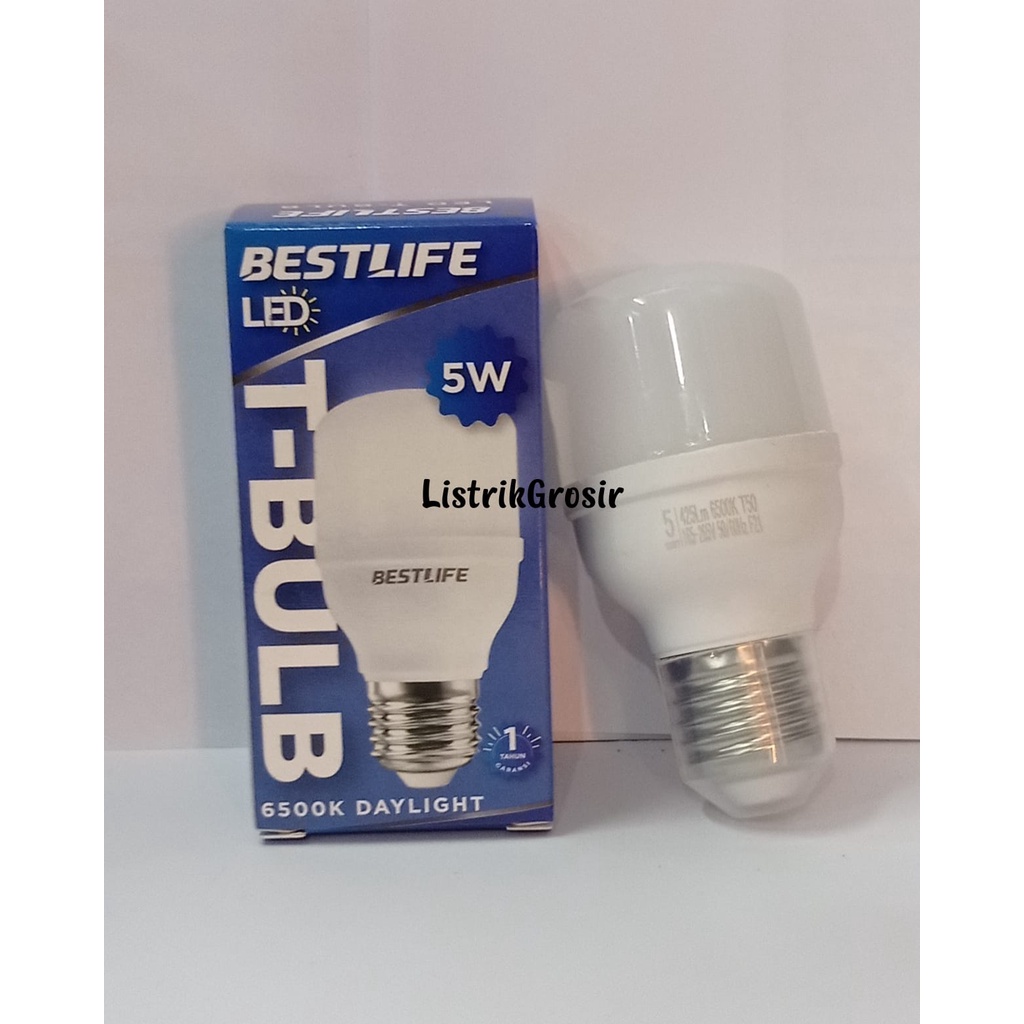 Lampu Led Bestlife 5 Watt T-Bulb 5W Kapsul Tabung Grosir Obral