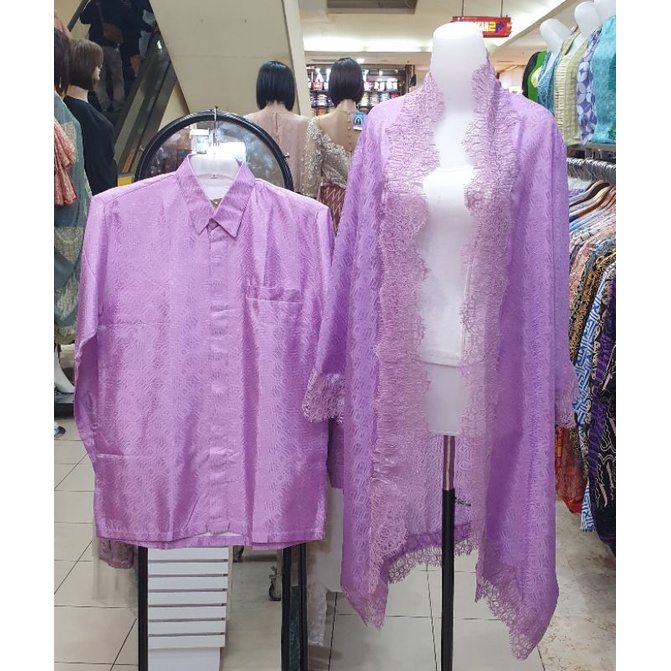 KEMEJA BATIK PRIA DAN KAFTAN WANITA COUPLE SET PREMIUM MADE