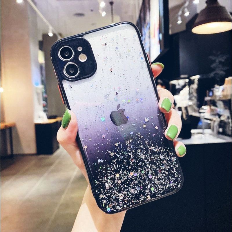 Softcase Glitter Aero my choice IP 7 8 7+ 8+ 13 pro bling bling tanam pelindung kamera iphone