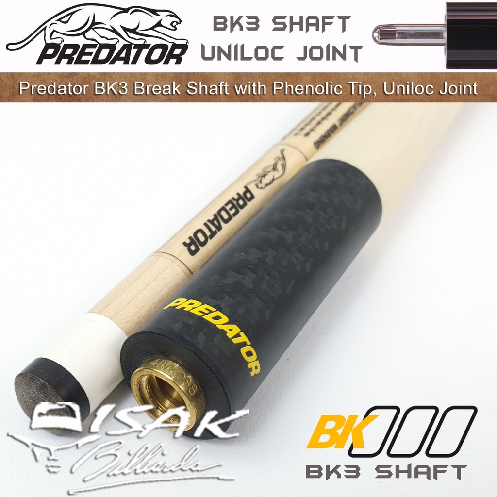 Predator BK3 Break Shaft - Uniloc Phenolic Cue Tip Stick Billiard Biliar