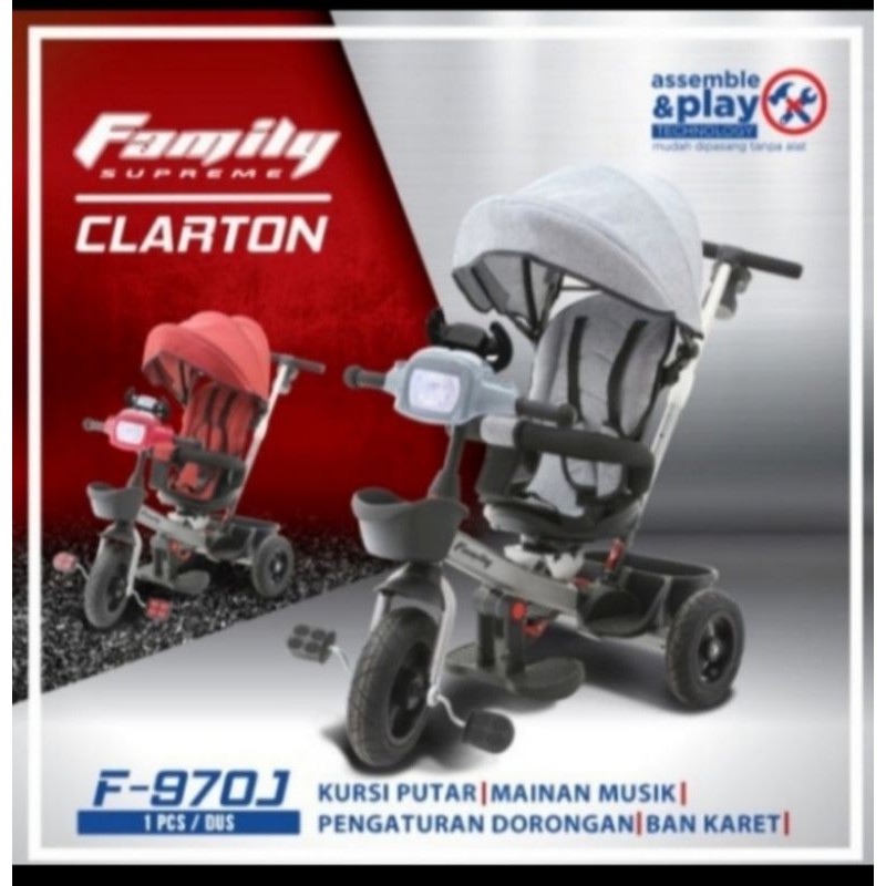 Sepeda roda tiga Family F-970J Clarton