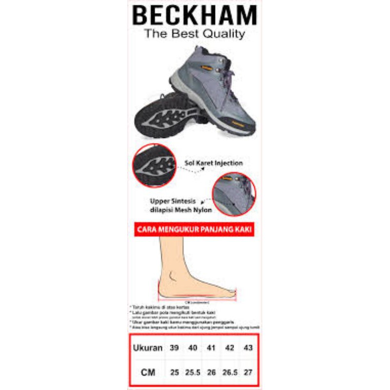 Sepatu Gunung Beckham Panther | Sepatu hiking murah