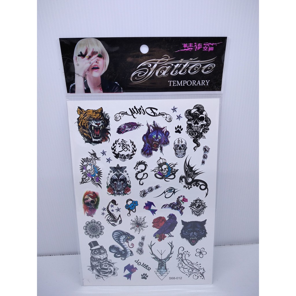 TATTO TEMPOARY STICKER TATTO TEMPORARI TATTO ANTI AIR