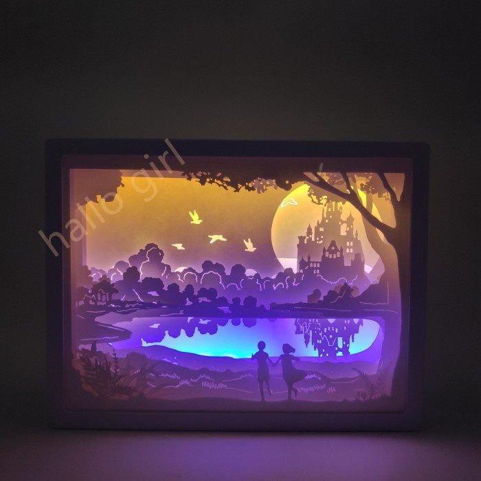 Populer ukiran kertas lampu hias hadiah kado valentine kado ulang tahun kado