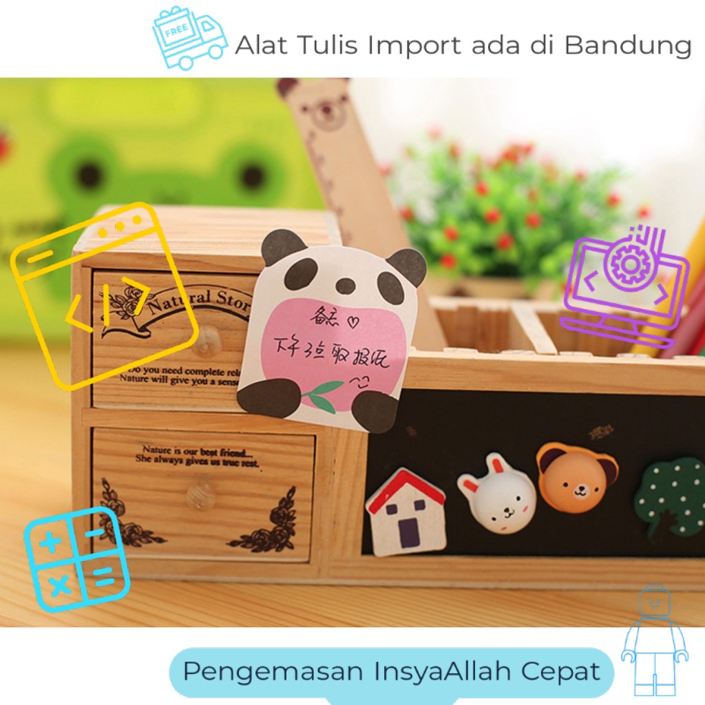 

( PULAU JAWA ONGKIR LEBIH MURAH ) Sticky Notes Cute Animal - ST0311