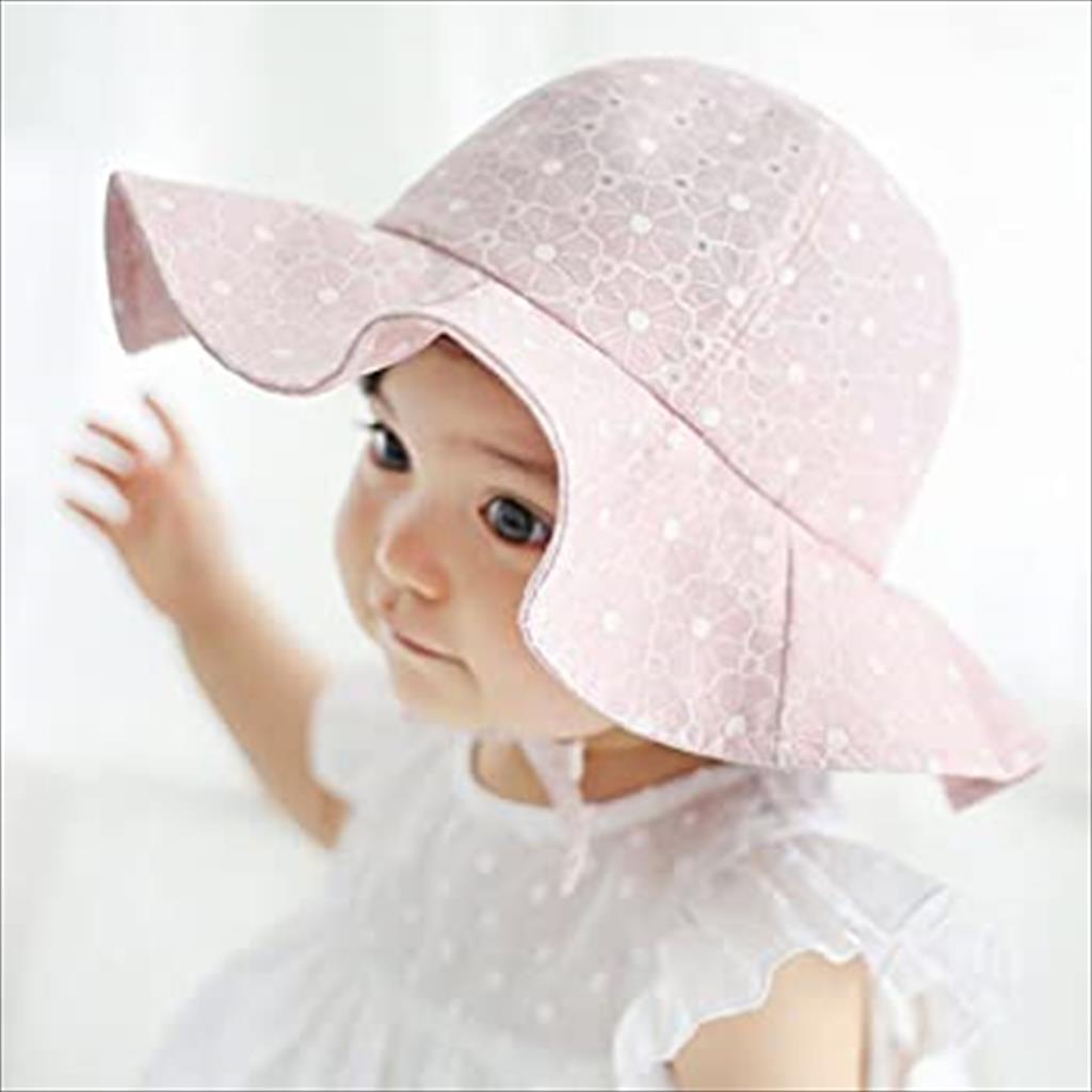 JM0039 (1-3 Tahun) Topi Anak Pantai  Baby Hat SunHat Topi Bayi Perempuan Cewek Bucket