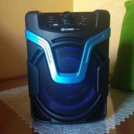 Speaker Bluetooth GMC 897D+Mic Kabel 6 inch Portable SNI Karaoke Multifungsi