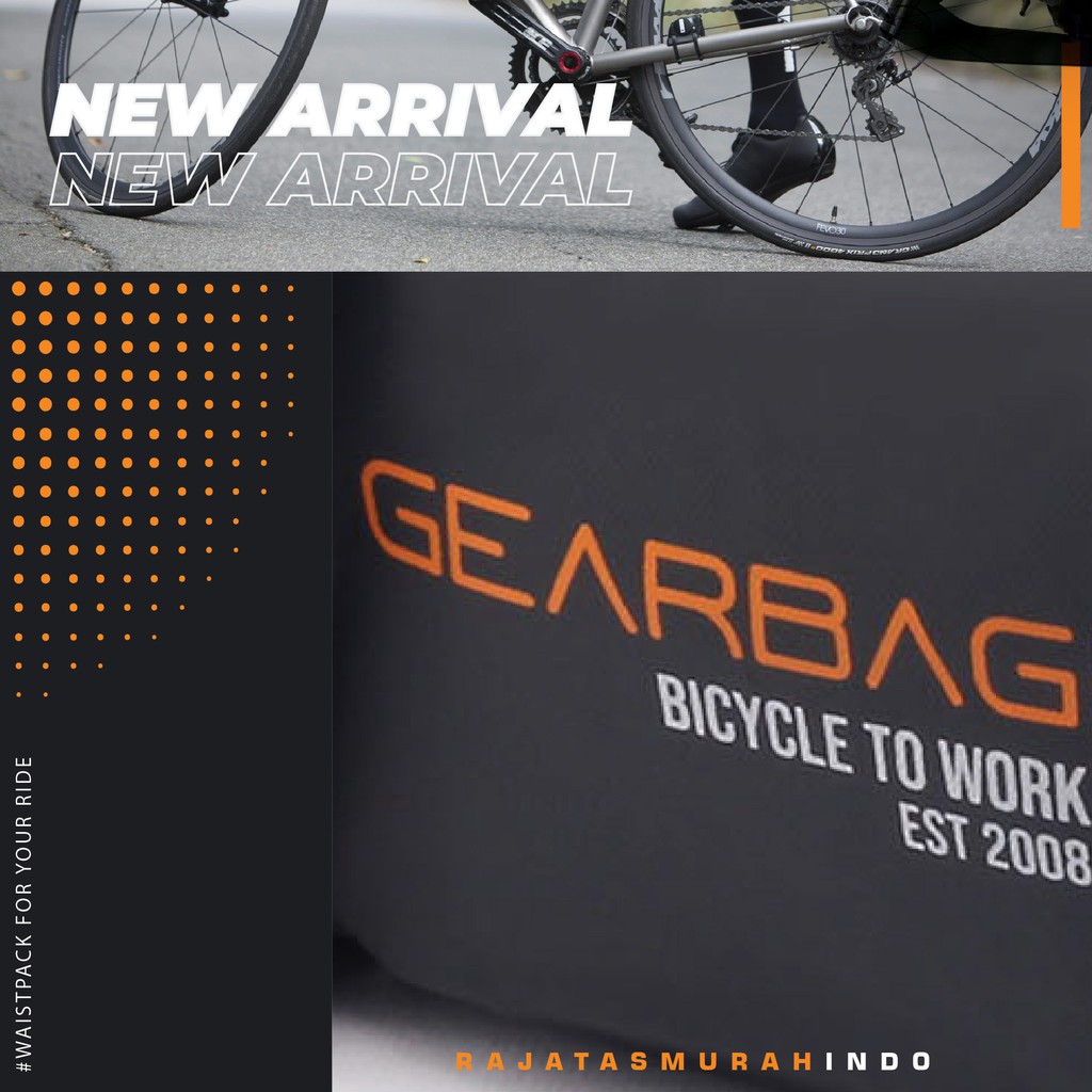 Gear Bag BICYCLE TO WORK Port -13135 - WITH EARPHONE HOLE Tas Sepeda Slempang Pria Waist Bag Outdoor