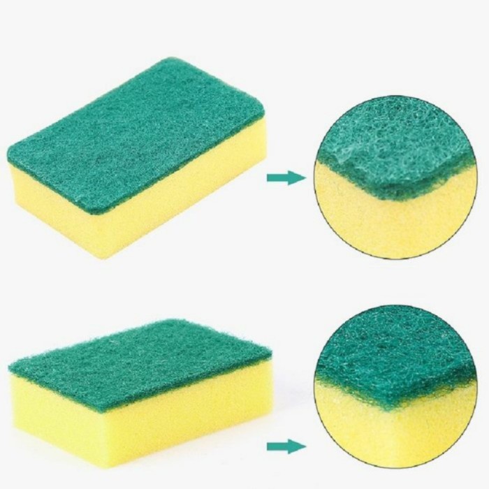 IKILOSHOP Sabut Spons Cuci Piring sponge scouring pad sponge 2 Dua Sisi Murah Tebal