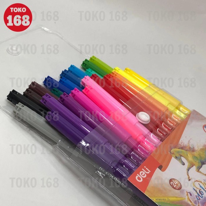 

DELI Felt Pen 24 Colors / Spidol Warna 24 Warna C10023 (SET)