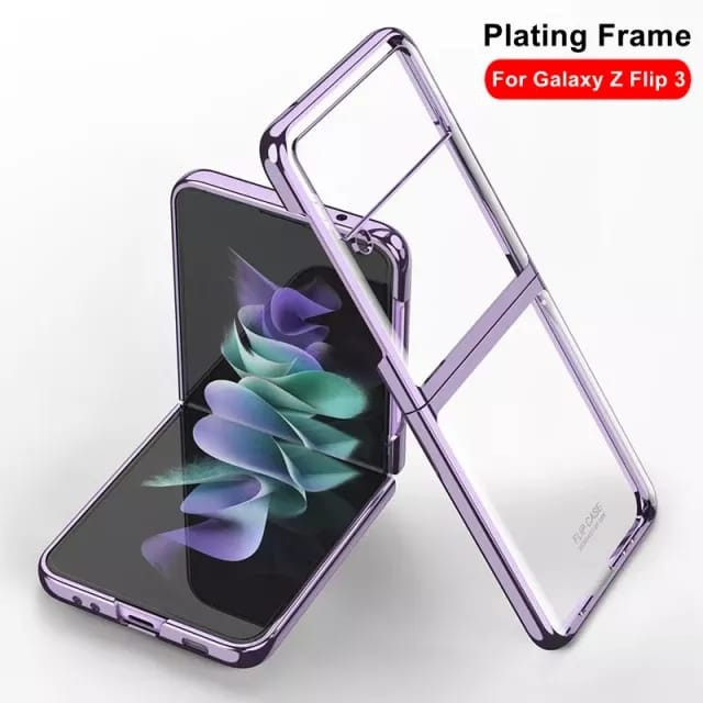 CASE SAMSUNG GALAXY Z FLIP 4 5G FLIP 3 LUXURY PLATING FRAME